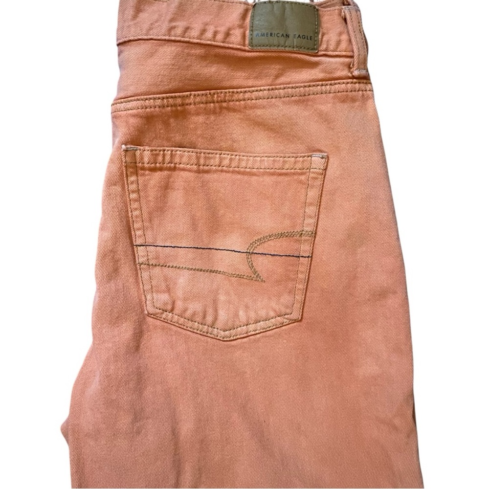 American Eagle Outfitters Orange Cropped Jeans - Picture 9 of 9